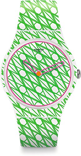 Swatch Damen Digital Quarz Uhr mit Plastik Armband SUOZ208 von Swatch