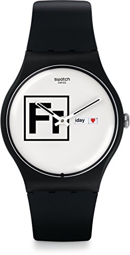 Swatch Damen Digital Quarz Uhr mit Silikon Armband SUOB722 von Swatch