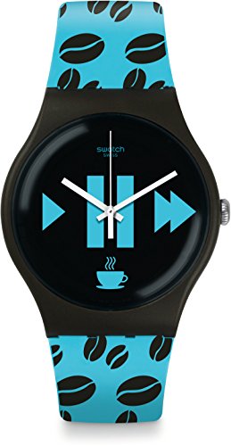 Swatch Damen Digital Quarz Uhr mit Silikon Armband SUOC106 von Swatch