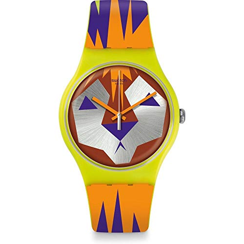 Swatch Damen Digital Quarz Uhr mit Silikon Armband SUOJ106 von Swatch