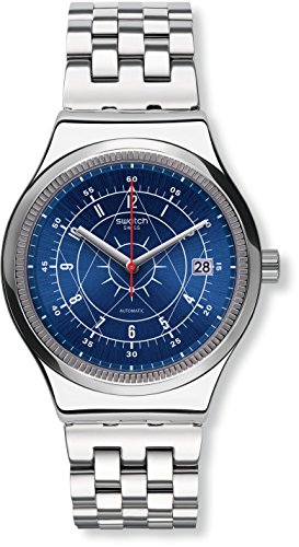 Swatch Herren Analog Automatik Uhr mit Edelstahl Armband YIS401G von Swatch