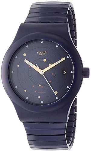 Swatch Herren Analog Automatik Uhr mit Silikon Armband SUTN403A von Swatch