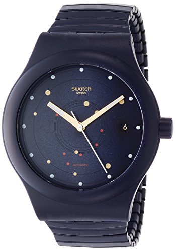 Swatch Herren Analog Automatik Uhr mit Silikon Armband SUTN403B von Swatch