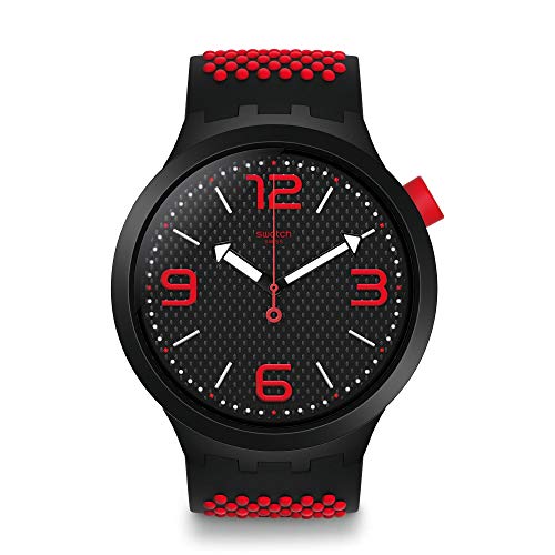 Swatch Herren Analog Quarz Uhr mit Silikon Armband SO27B102 von Swatch