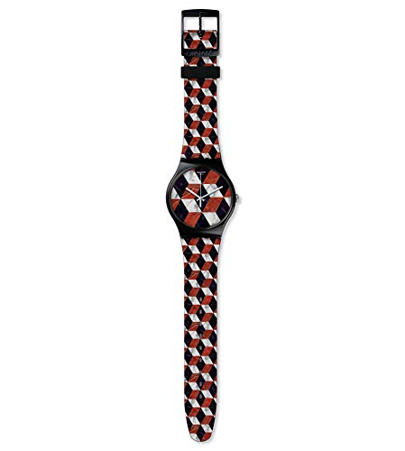 Swatch Herren Analog Quarz Uhr mit Silikon Armband SUOB142 von Swatch