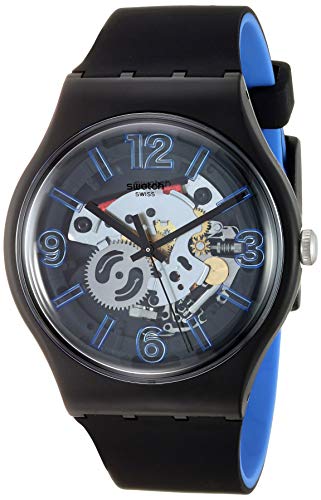 Swatch Herren Analog Quarz Uhr mit Silikon Armband SUOB165 von Swatch