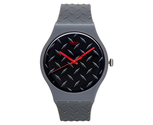 Swatch Herren Analog Quarz Uhr mit Silikon Armband SUOM102 von Swatch