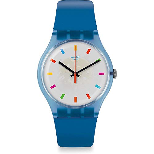 Swatch Herren Analog Quarz Uhr mit Silikon Armband SUON125 von Swatch