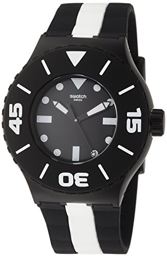 Swatch Herren Analog Quarz Uhr mit Silikon Armband SUUB102 Swatch Herren Analog Quarz Uhr mit Silikon Armband SUUB102 von Swatch
