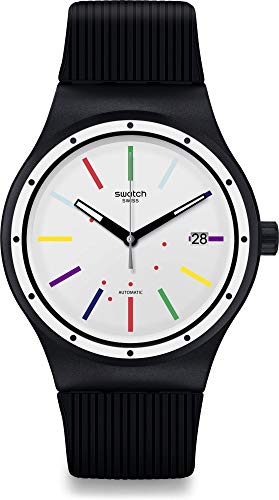 Swatch Herren Analog Schweizer Quarz Uhr mit Silicone Armband SUTB408 von Swatch