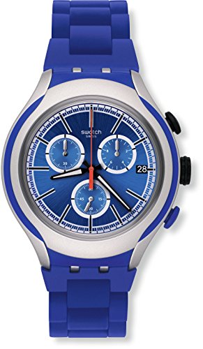 Swatch Herren Chronograph Quarz Uhr mit Aluminium Armband YYS4017AG von Swatch