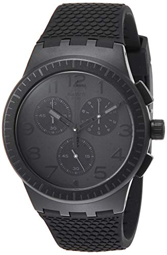 Swatch Herren Chronograph Quarz Uhr mit Silikon Armband SUSB104 von Swatch