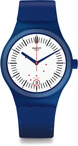 Swatch Herren Digital Automatik Uhr mit Silikon Armband SUTN401 von Swatch