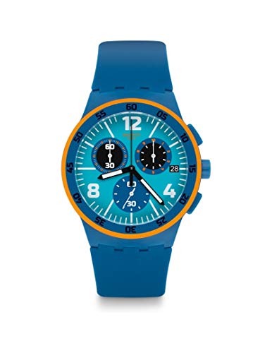 Swatch Herren Digital Quarz Uhr mit Silikon Armband SUSN413 von Swatch