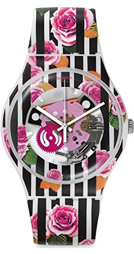 Swatch Quarzuhr Unisex Rose Explosion 41 mm von Swatch