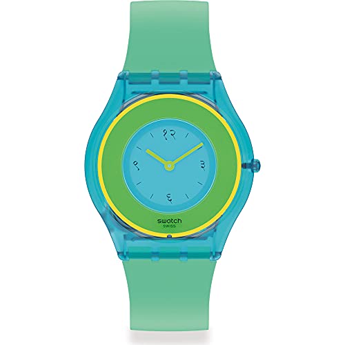 Swatch Watch Skin Classic Bio SS08Z100 Hara Green 01 Edition SUPRAYA LELE, blau, Armband von Swatch