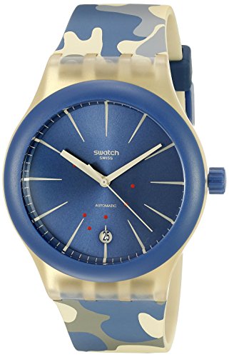 Swatch Unisex Analog Automatik Uhr mit Silikon Armband SUTT400 von Swatch