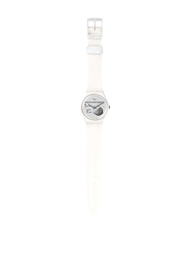 Swatch Unisex Analog Quarz Uhr mit Silikon Armband GW170 von Swatch
