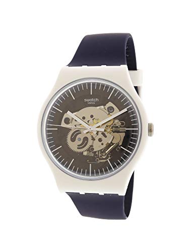 Swatch Unisex Erwachsene Analog Quarz Uhr mit Silikon Armband SUOW156 von Swatch