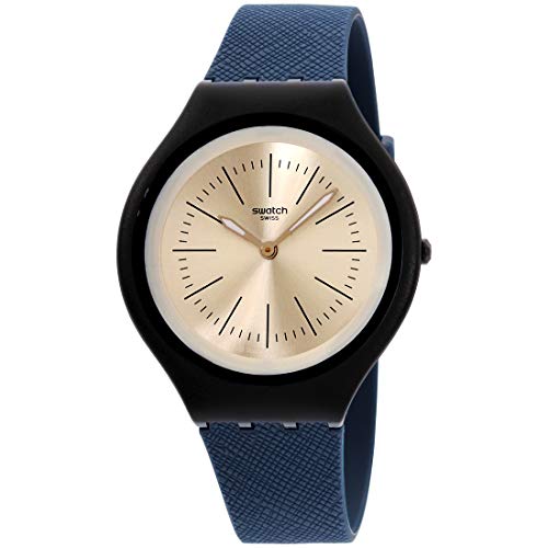 Swatch Unisex Erwachsene Analog Quarz Uhr mit Silikon Armband SVUN106 von Swatch