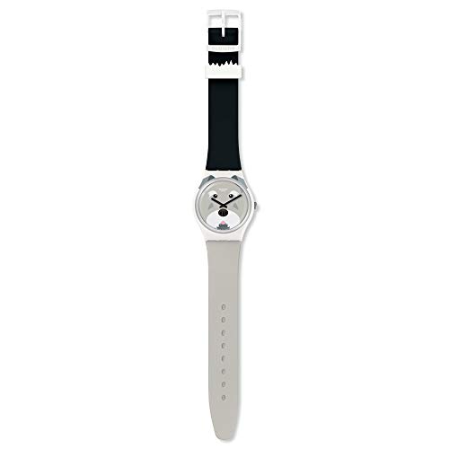 Swatch Unisex – Erwachsene Analog Schweizer Quarz Uhr mit Silicone Armband GW210 von Swatch