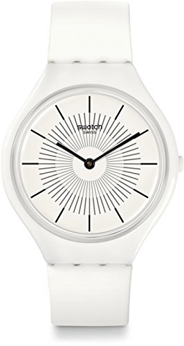 Swatch Unisex Erwachsene Digital Quarz Uhr mit Silikon Armband SVOW100 von Swatch