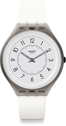 Swatch Unisex Erwachsene Digital Quarz Uhr mit Silikon Armband SVUM101 von Swatch