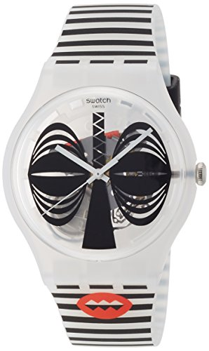 Swatch Unisex-Uhren Analog Quarz One Size Silikon 86997401 von Swatch