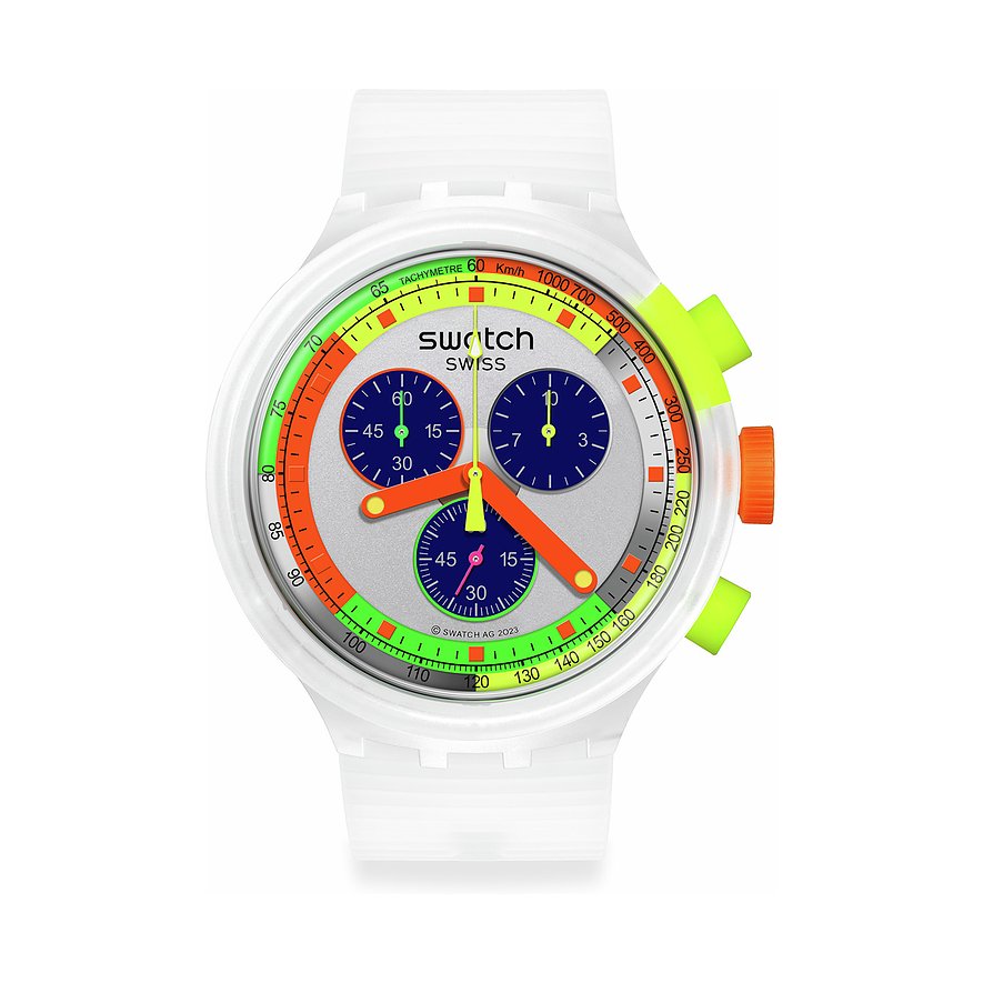 Swatch Unisexuhr 2405 SWATCH NEON SB02K100 Kunststoff von Swatch