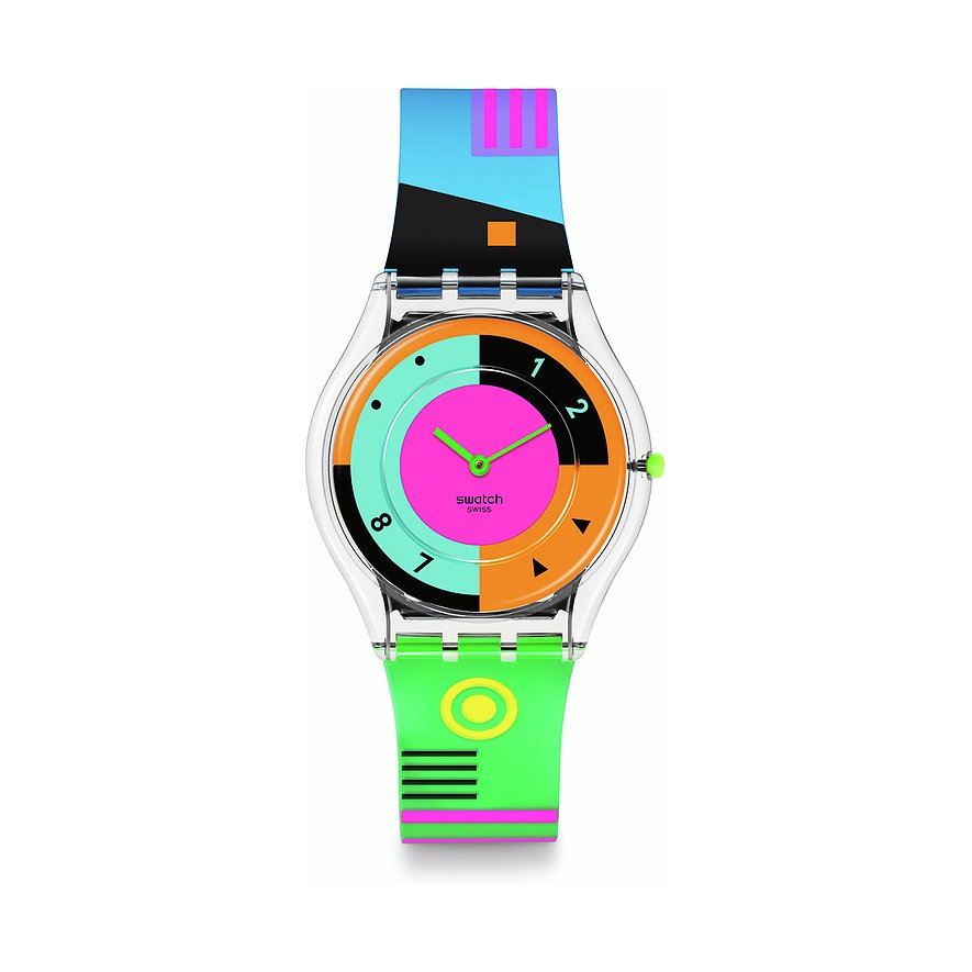 Swatch Unisexuhr 2405 SWATCH NEON SS08K119 Kunststoff von Swatch