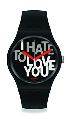 Swatch orologio HATE 2 LOVE 41mm Originals New Gent SUOB185 von Swatch