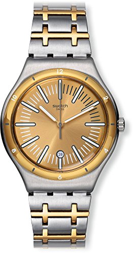 Swatch Herren Analog Quarz Uhr mit Edelstahl Armband YWS410G von Swatch