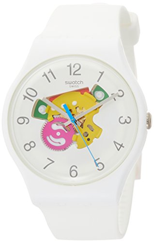 Swatch Herren Analog Quarz Uhr mit Silikon Armband SUOW148 von Swatch