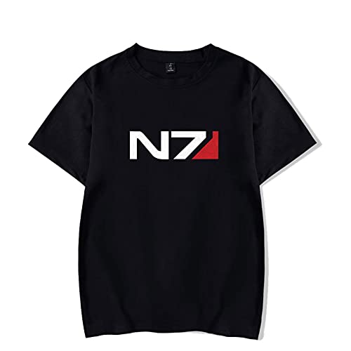 Swdan Mass Effect T-Shirt Unisex, Mass Effect N7 Armor Herren T-Shirt,Cosplay Kostüm für Damen Herren Gaming T-Shirt von Kinsea