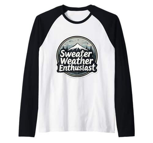 Pullover Wetter Enthusiast Herren Herbst Liebhaber Herbst Lustig Raglan von Sweater Weather Enthusiast Mens Autumn Products