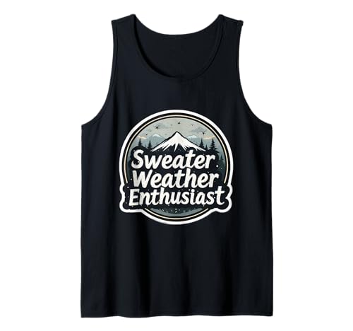 Pullover Wetter Enthusiast Herren Herbst Liebhaber Herbst Lustig Tank Top von Sweater Weather Enthusiast Mens Autumn Products