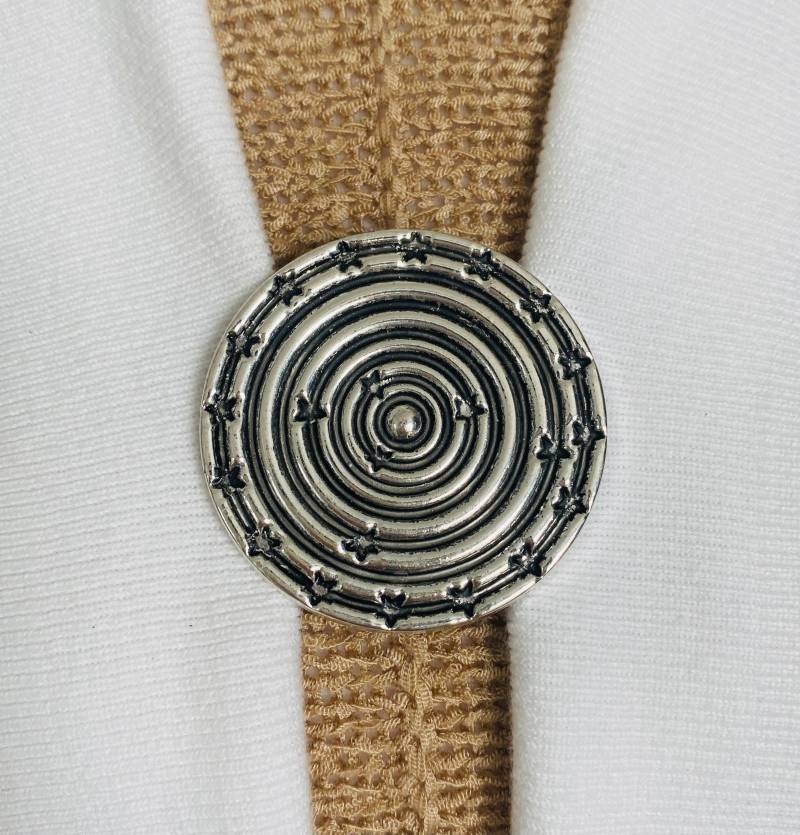 Pullover Clips Silber Stern Clip Spiral Medaillon Strickjacke Verschluss Kimono Kleiderclip Vortex Schmuck Geschenk Für Sie Von Fabulici von SweaterClipsGalore