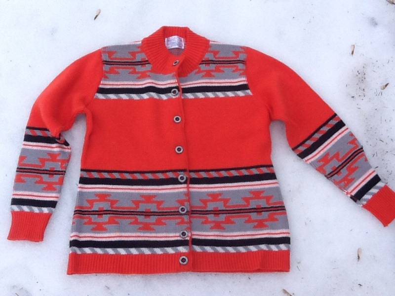 Vintage Avon Strick Wintuck Wolle Und Acryl Cardigan Kanada M von SweaterStories