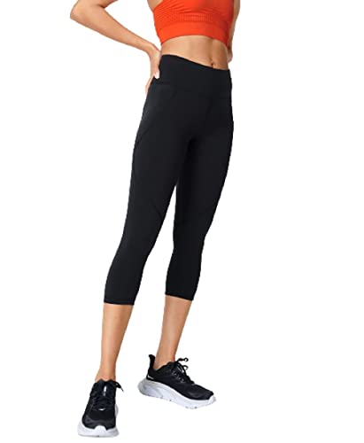 Sweaty Betty Damen Power Cropped Workout Leggings, Schwarz, S von Sweaty Betty