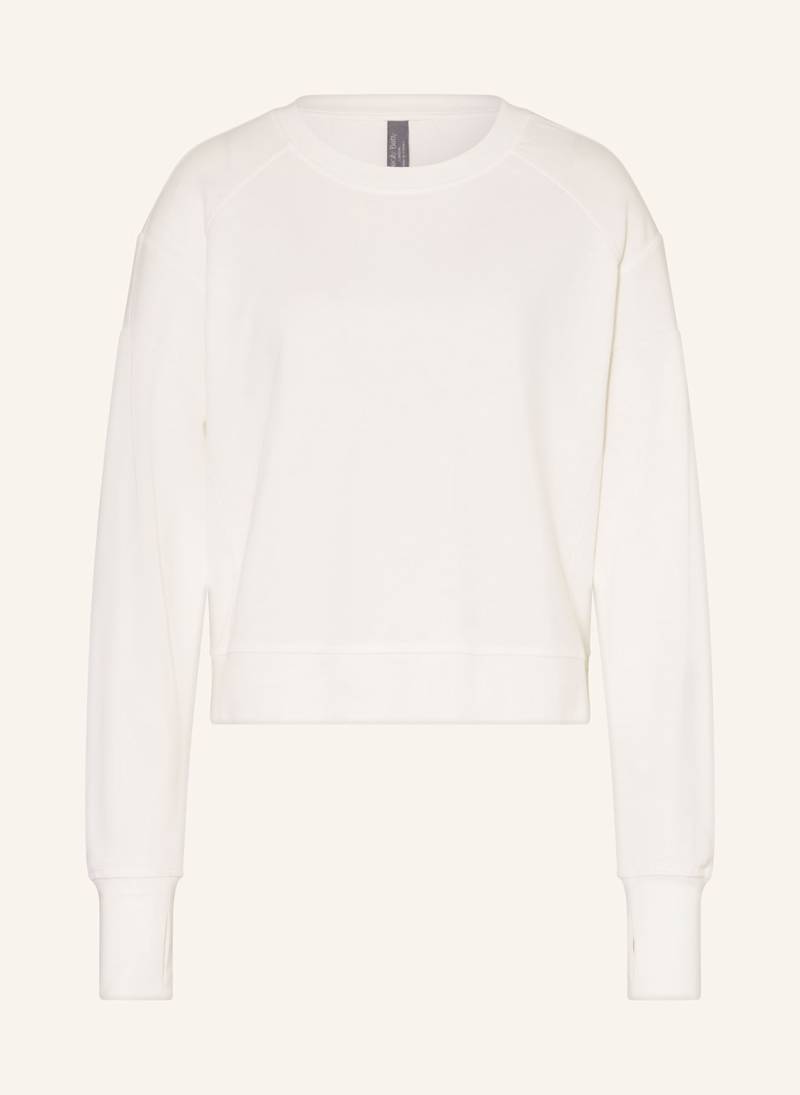 Sweaty Betty Sweatshirt After Class Crop weiss von Sweaty Betty