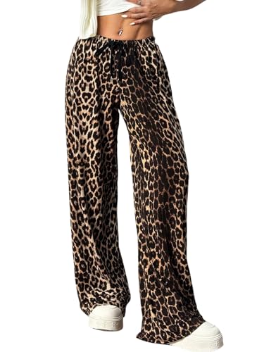 SweatyRocks Leo Hose Damen Weit Freizeithose Damenhose Mit Gummizug Lockere Hosen Sommerhosen Leicht Und Luftig Wide Leg Hose Leo M SweatyRocks Leo Hose Damen Weit Freizeithose Damenhose Mit Gummizug Lockere Hosen Sommerhosen Leicht Und Luftig Wide Leg Hose Leo M von SweatyRocks