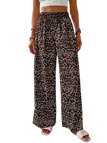 SweatyRocks Leo Hose Damen Weit Hose Mit Gummizug Sommerhose Stretch Strandhose Locker Freizeithose Mit Leoprint Sommer Outfits Leo M SweatyRocks Leo Hose Damen Weit Hose Mit Gummizug Sommerhose Stretch Strandhose Locker Freizeithose Mit Leoprint Sommer Outfits Leo M von SweatyRocks