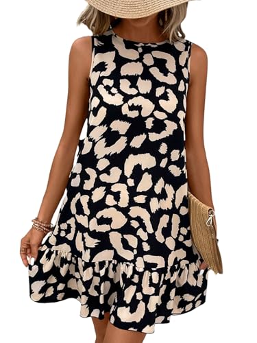 SweatyRocks Sommerkleid Damen Kurz Strandkleid Minikleid Mit Schleife Leo Kleid Freizeitkleid Rückenfreies Kleid Tankkleid Rüschenkleid Leo L SweatyRocks Sommerkleid Damen Kurz Strandkleid Minikleid Mit Schleife Leo Kleid Freizeitkleid Rückenfreies Kleid Tankkleid Rüschenkleid Leo L von SweatyRocks