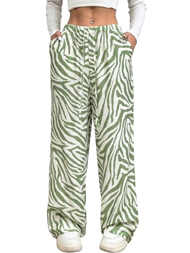 SweatyRocks Wide Leg Hose Damen Herbst Elegante Weites Bein Hosen Hohe Taille Freizeithose Mit Taschen Elastisch Musselin Mit Gummizug Grüne Hose Minzgrün L SweatyRocks Wide Leg Hose Damen Herbst Elegante Weites Bein Hosen Hohe Taille Freizeithose Mit Taschen Elastisch Musselin Mit Gummizug Grüne Hose Minzgrün L von SweatyRocks