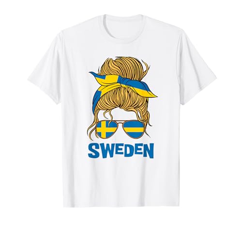 Schweden für Mädchen Schwedische Flagge für Frauen Schweden T-Shirt Schweden für Mädchen Schwedische Flagge für Frauen Schweden T-Shirt von Sweden for Girls and Women