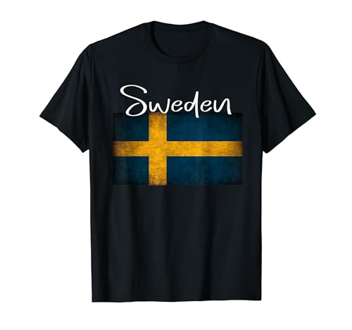 Schweden Flagge T-Shirt, Schweden T-Shirt, Schweden T-Shirt für Damen T-Shirt von Sweden tshirt, vintage Sweden flag, Sweden for kid