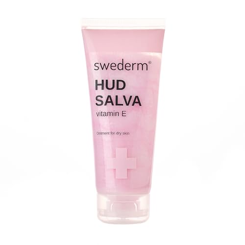 swederm HUDSALVA VITAMIN E 100 ml - Rosa Handcreme - Handcreme schnell einziehendg - Schrundensalbe - Schrundensalbe füße - Trockene Haut, Hände, Füße - Made in Sweden von swederm