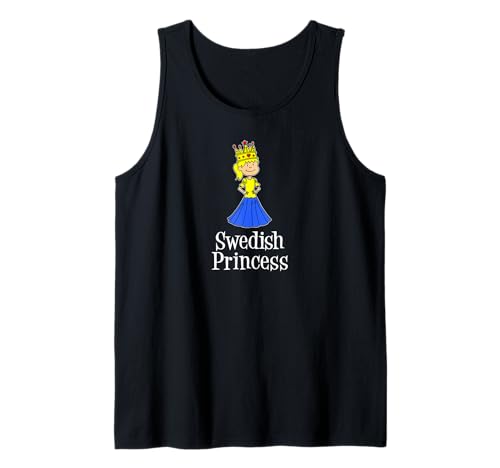 Schwedische Prinzessin Süßes Mädchen Schweden Skandinavisches Märchen Tank Top Schwedische Prinzessin Süßes Mädchen Schweden Skandinavisches Märchen Tank Top von Swedish Girl Heritage Cute Princess Design