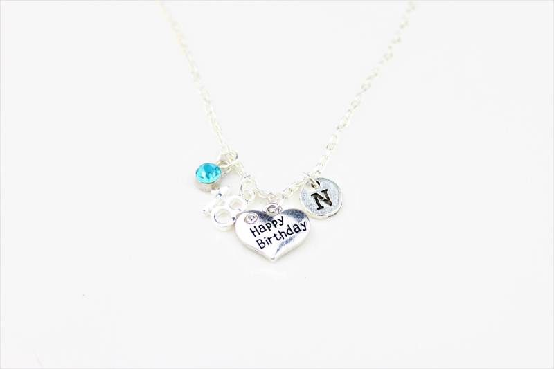 18. Geburtstagskette Personalisierter Geburtstagsstein-Anhänger von SwedishBeautyDesign