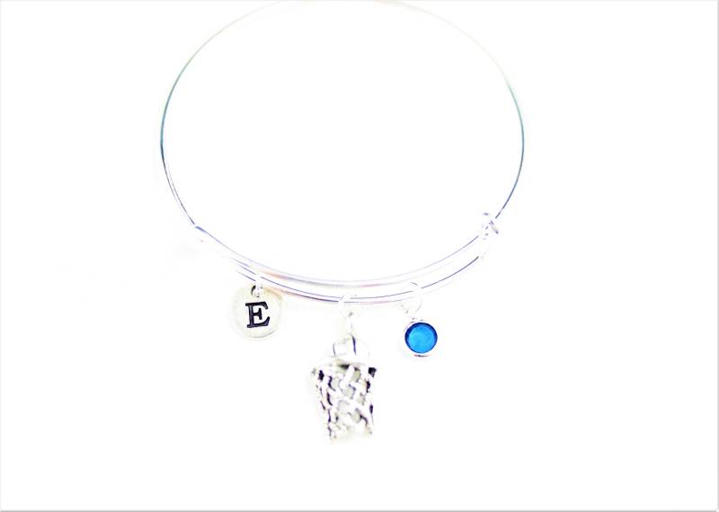 Basketball Bettelarmband Personalisierte Initiale, Team Player Geschenk von SwedishBeautyDesign